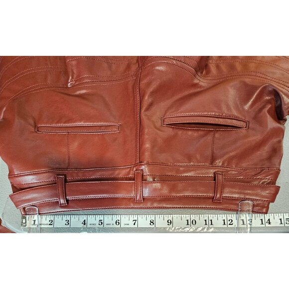 Anthropologie‎ Pilcro Womens 4 Fit and Flare Faux Leather Mini Skirt NWT - Picture 6 of 11